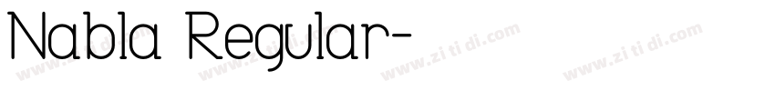 Nabla Regular字体转换